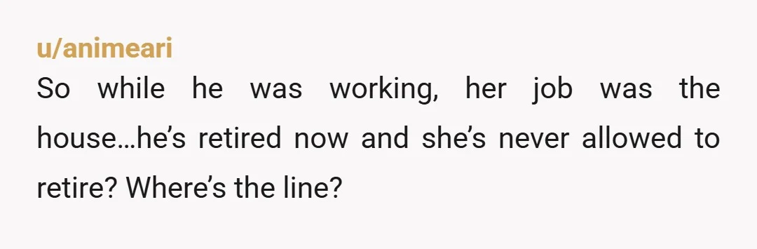 u/fear_nothin Your wife is in her late thirties. She was a SAHW prior to your marriage. I know it’s Colombia but she has no useable skills in a work force....