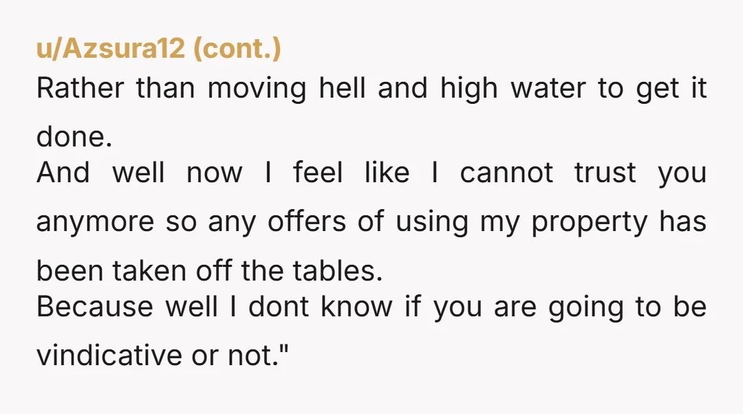 u/carmelfan
NTA. I'd tell everyone "But she can't possibly want to have her wedding in a shithole!"
