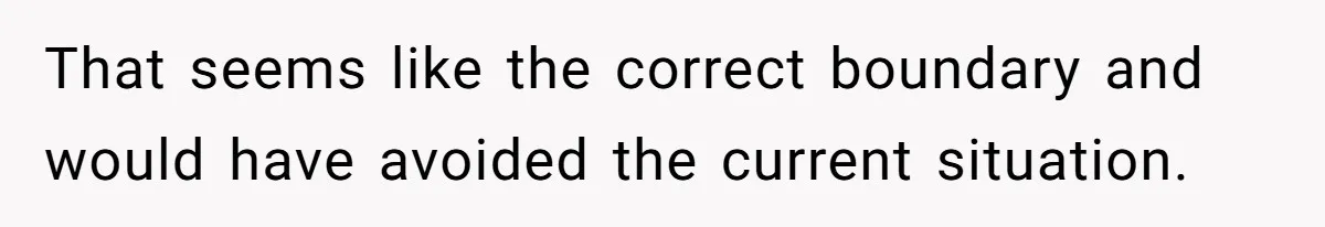 That seems like the correct boundary and would have avoided the current situation.