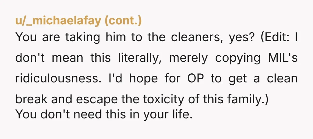 u/Elismom1313 So are we laughing while serving him divorce papers? What’s the move girl