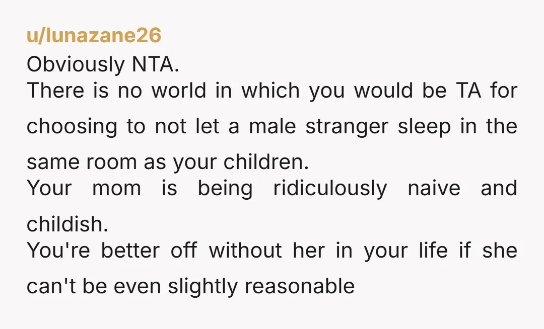 u/FinePointSharpie
NTA. So many red flags on her side. Take your family and enjoy.