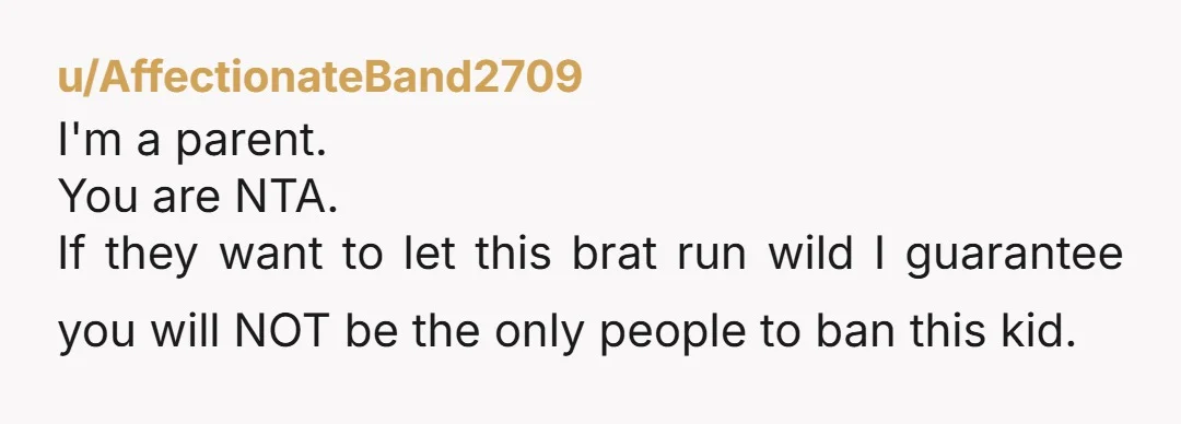 u/Emotional_Fan_7011
NTA.
They were too cheap to hire a babysitter, so they blew up their friendships instead.
Well, now they won't need to go out anymore.