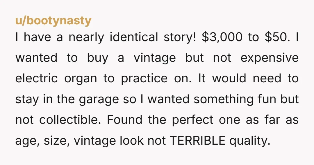 u/gojohnnygojohnny Imagine owning a buy-and-sell used record store in a part of town that is loaded with retirees and their belongings. Old duffers lining up at the door to sell...