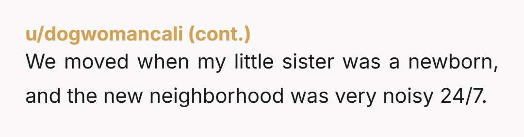 u/CaptainPMW "the baby's room is the one directly overlooking my parking spaces" " the other side of the TH overlooking the street because it's way too busy and loud at night."...