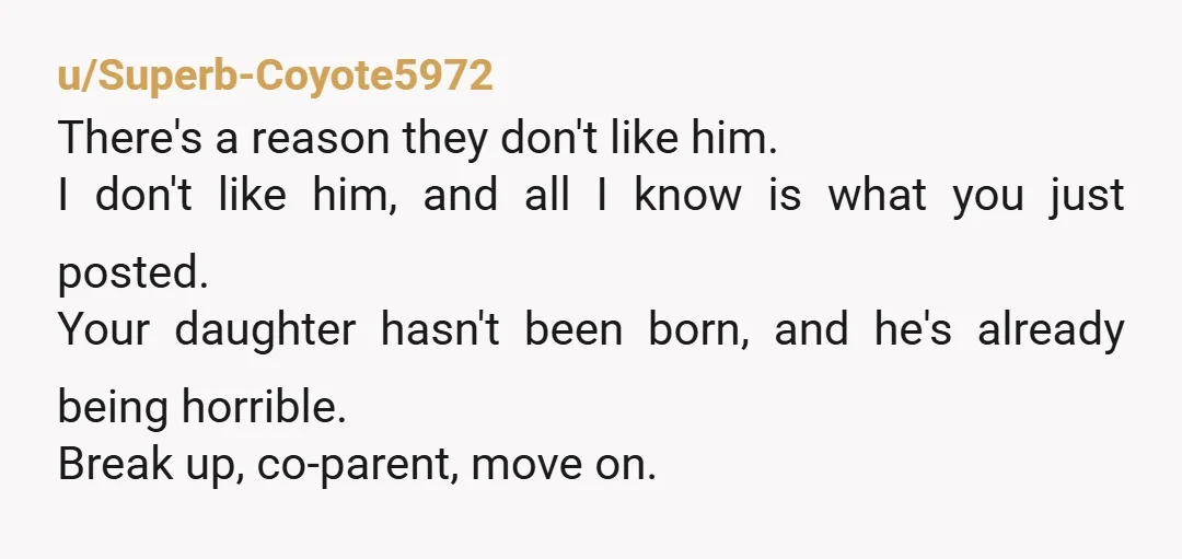 u/ehumanbeing Congrats on your second child. Your oldest is currently throwing temper tantrums over nothing. You planned a weekend with your mom. Enjoy it. I understand why your family may...
