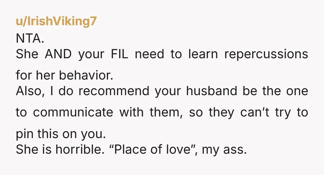 u/AdKey7716 NTAH. You have your husband’s support in setting and maintaining your boundary, what’s there to think about? The thing about breaking loops and setting boundaries that no one talks...