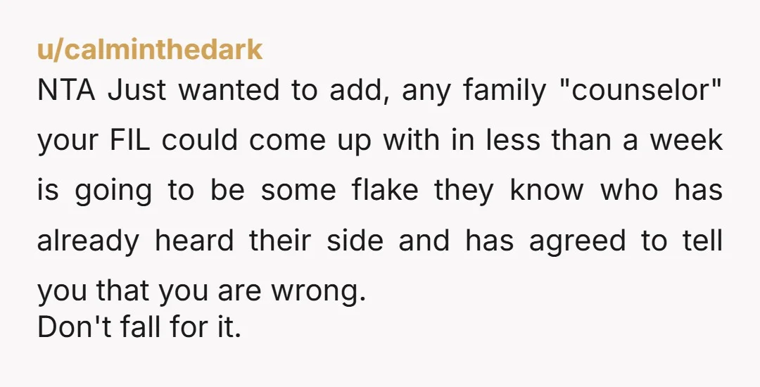 u/definitelytheA You can’t fix her, her behavior, or the enabling of your FIL. This is not normal, loving behavior. It’s rude, insensitive, and petty. Just because you can’t change what...