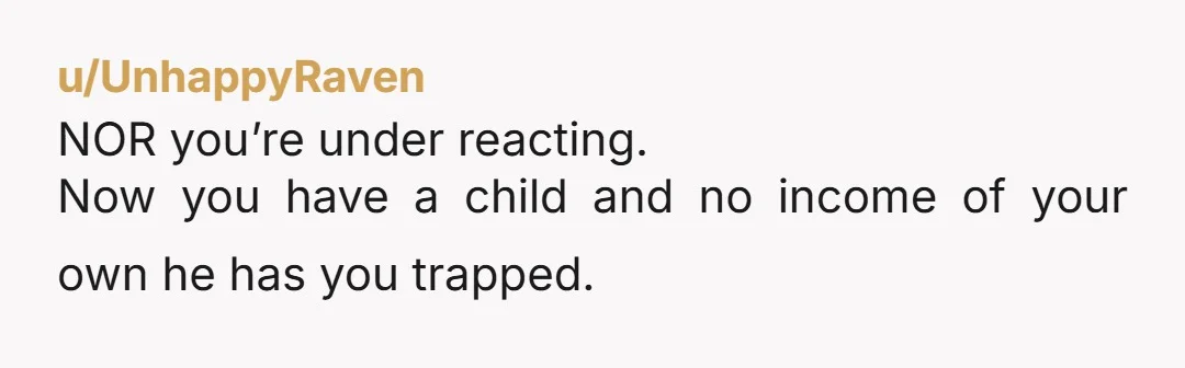 u/PowerOfTheQuito You do not need to ask. You just need to do it. He isnt your dad, he is your husband. Take the kid to someone you trust for the...