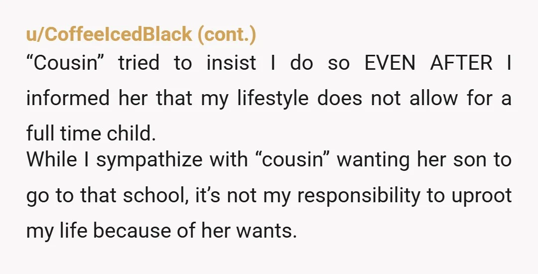 u/jmksupply If it was a boarding school where he would attend the vast majority of the year, it might be one thing. Dealing with a 13 year old for a...