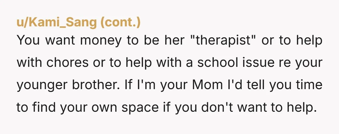 u/Strawberry338338 ESH. Stop fawning. You know the dynamics. Your parents (particularly your mother) are not going to change. If you don’t want to be involved, cut the cord/leave. Don’t pull...