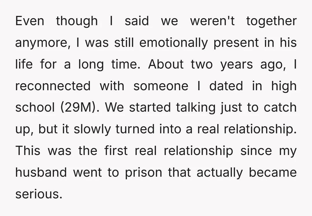 Even though I said we weren't together anymore, I was still emotionally present in his life for a long time. About two years ago, I reconnected with someone I dated...