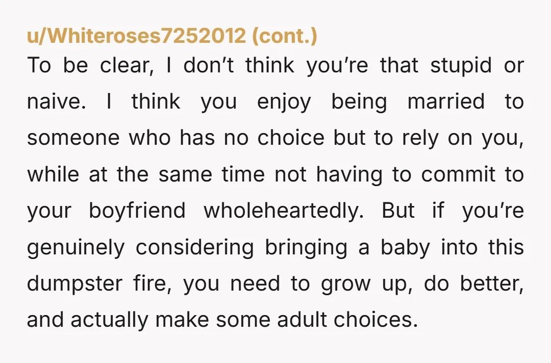 u/OneTrackLover721 If paperwork and lawyers are too much for you, you shouldn't be having a child. Get a divorce. Grow up. YTA