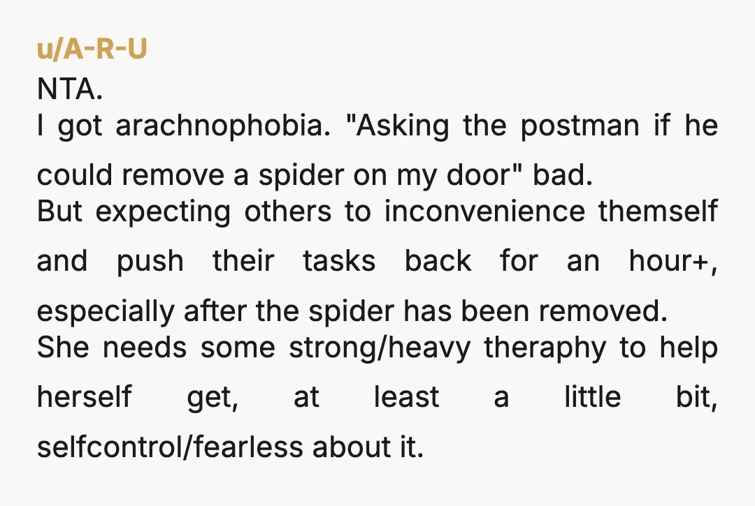 u/pipasunflower NTA. I suffer from some phobias myself. Specific words don‘t trigger me to an extent.. like yeah ill start tensing up when people talk about my phobias, but i...