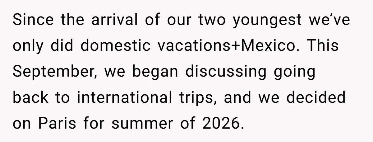Since the arrival of our two youngest we’ve only did domestic vacations+Mexico. This September, we began discussing going back to international trips, and we decided on Paris for summer of...