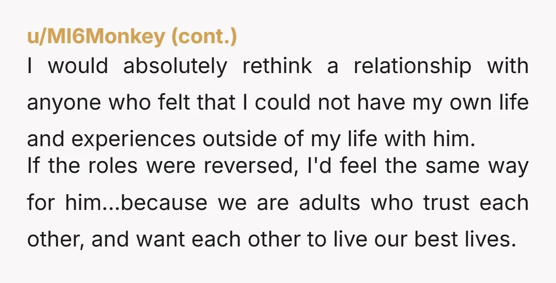 u/Ok-Ordinary2035
My husband would have been thrilled for me. Find someone like that, OP.