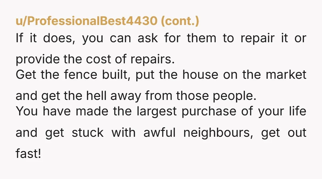 u/CatsMom4Ever NTA. Your house. Put up whatever you want. I prefer PVC fencing myself. Less maintenance.