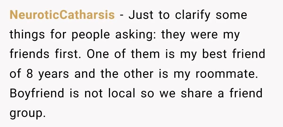 NeuroticCatharsis − Just to clarify some things for people asking: they were my friends first. One of them is my best friend of 8 years and the other is my...