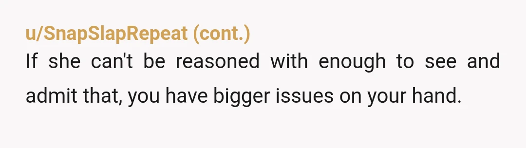 u/JoneseyP98 NTA. She planned what she wanted, not you. I'm a planner. I plan according to what is agreed, not my own agenda.