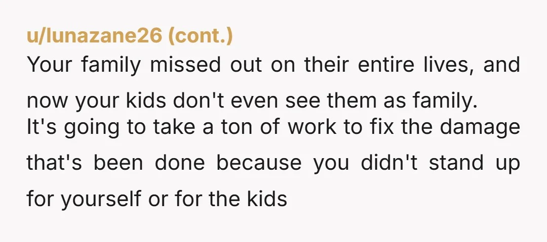 u/__CIREK honestly man the way you talk about your kids is crazy and makes me feel there is way more to this. you talk is if they’re just your random...