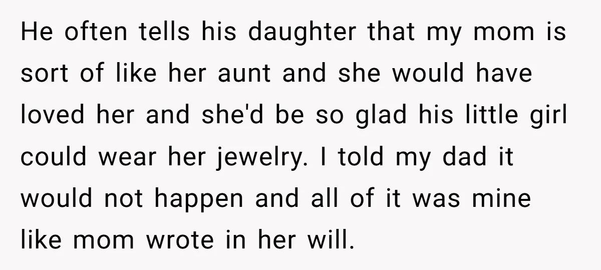 He often tells his daughter that my mom is sort of like her aunt and she would have loved her and she'd be so glad his little girl could wear...