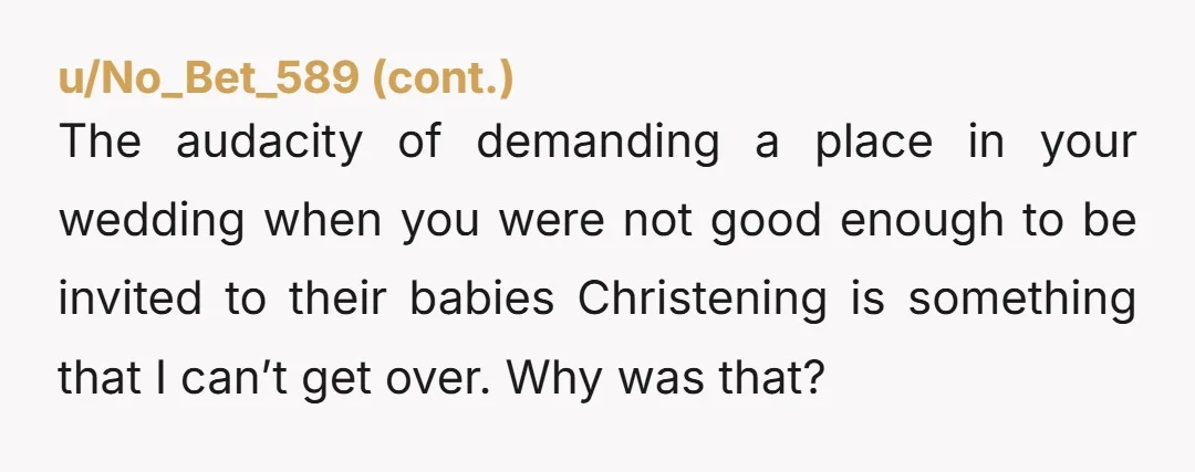u/kimmytoday7894 OP, your story is all over the place. You claim you didnt want this niece as flower girl because you don't know her. Then, you claim you did want...