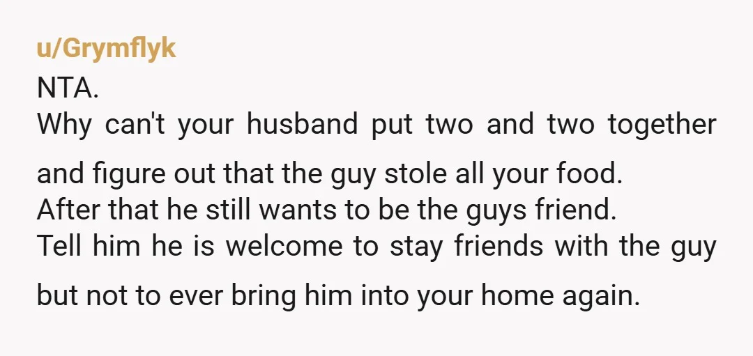 u/DegeneratesInc
I missed why your husband is so keen to be friends with this leech? NTA. Kicking the parasite out permanently would be a rather sensible move.