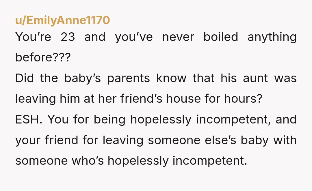 she’s the one who left false instructions. She should have specified the exact duration of time to cook the rice if not 2 minutes. Dear lord! "2 minutes" is...