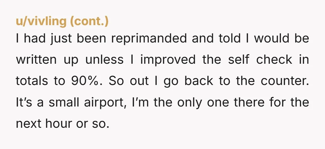 u/Either_Lawfulness466 I couldn't get past the introduction. I have been intentionally ramed with too many carts by attendents with whom my entire prior history with was saying goodmorning as I...