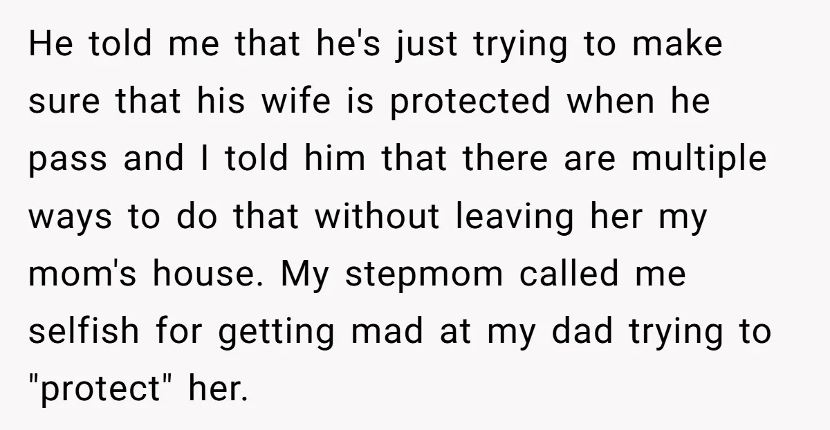 He told me that he's just trying to make sure that his wife is protected when he pass and I told him that there are multiple ways to do that...