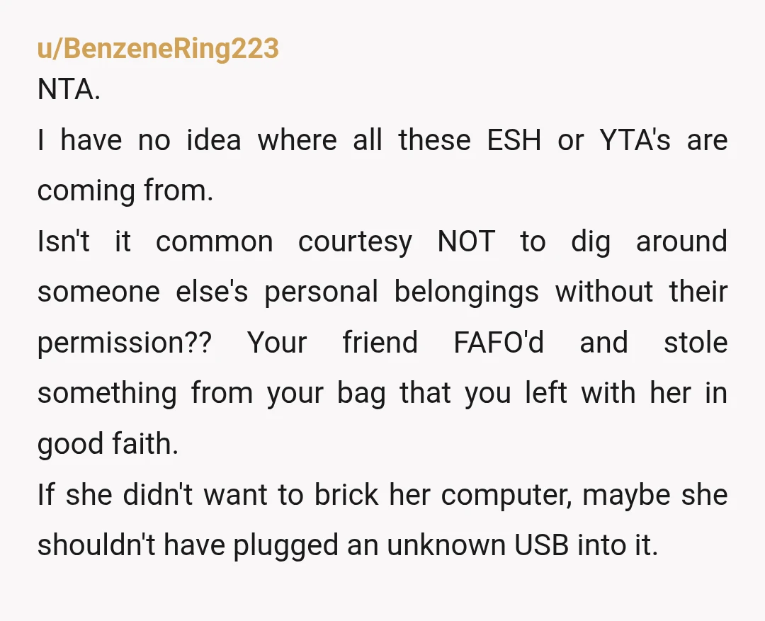 u/Cappa_Cail I’m confused, you said you keep the USB killer to deter your nosy parents. So have you killed all your parents’ computers? You mentioned “if” you left it on...