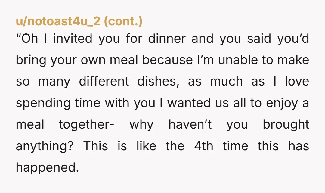 u/AccidentOk5240 Is this some weird propaganda? Just set out some chips and dip. It’s not that fuckin serious.