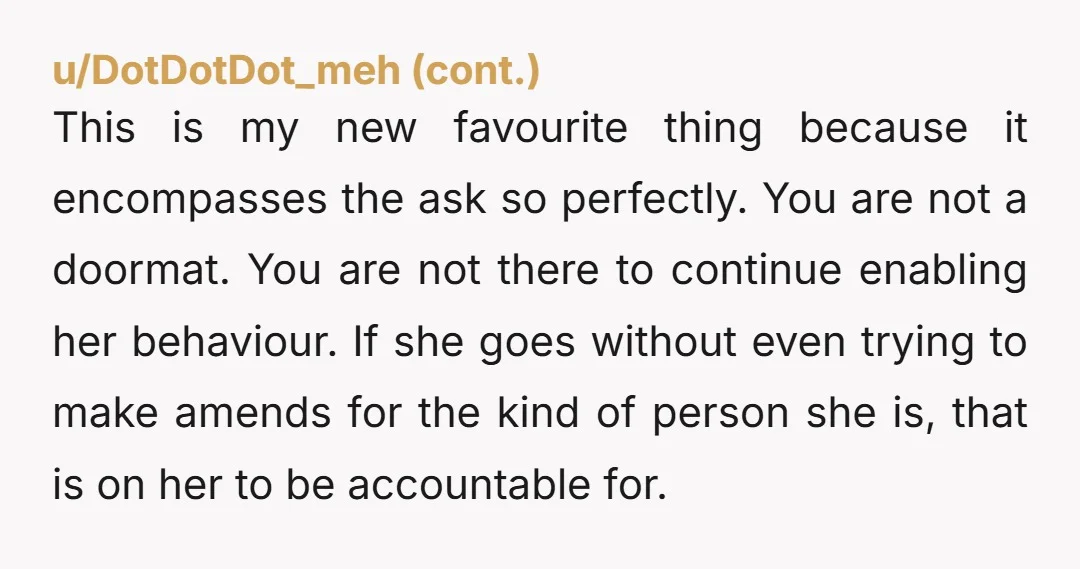 u/StarsOfMine NTA. This is a boundary issue: MIL attacked your character. If you let this go, she will always come back to character attacks. This has the potential to erode...