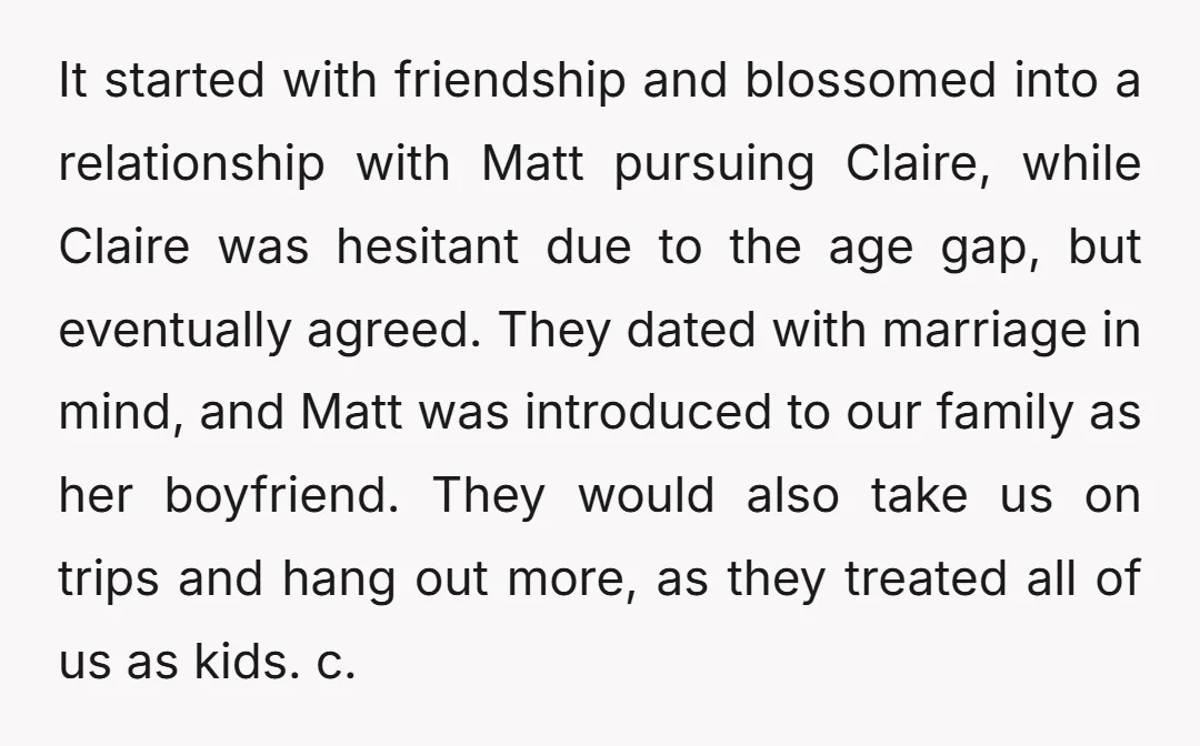 Sarah was engaged to Hudson, also related to my father's side of the family. Sarah liked Hudson and was so happy when the proposal came, despite Hudson's mother being against...