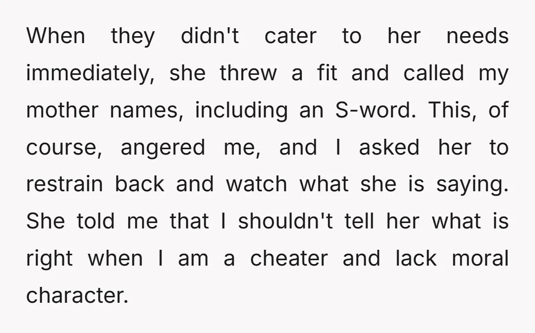 Everyone knows Henry didn't even exist in my life until 2 years after the entire thing, and being called a cheater hit closer to home as our father cheated on...