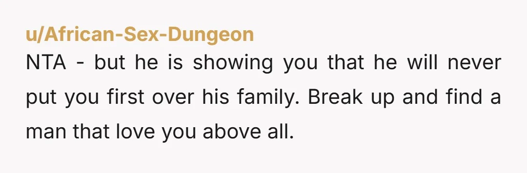 u/Accomplished-Emu-591 NTA for telling her that. But your boyfriend is the bigger problem. If he is mad at you for what his mother did, he is not a good choice...