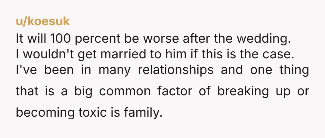 u/VoodooDuck614 Your boyfriend should have stood up for you immediately! Don’t let them push you around. Tell your boyfriend that you deserve better treatment, and respect from his family. If...