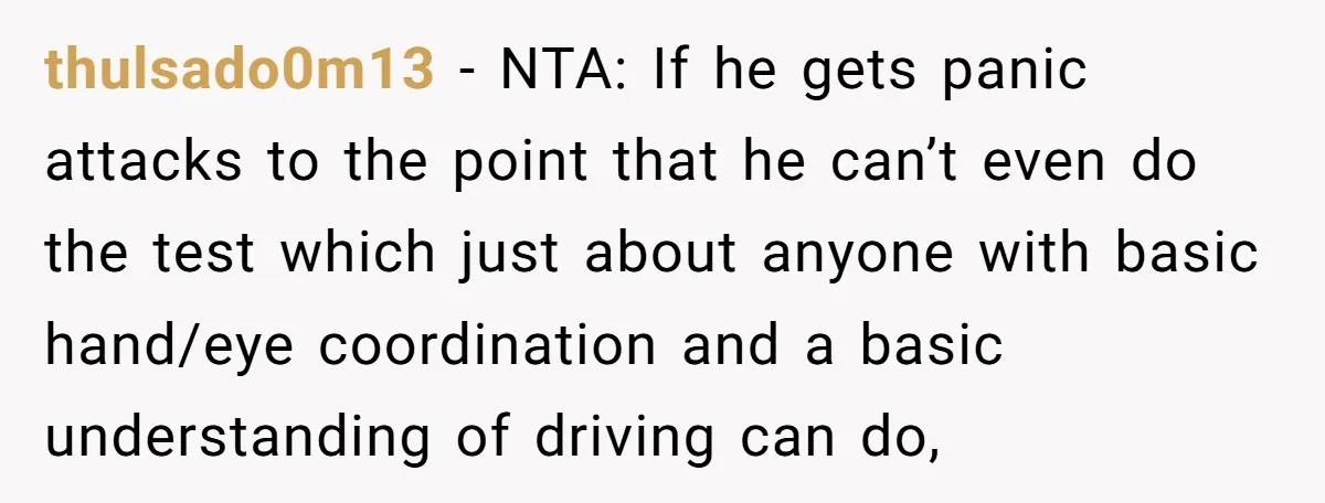 thulsado0m13 − NTA: If he gets panic attacks to the point that he can’t even do the test which just about anyone with basic hand/eye coordination and a basic understanding...