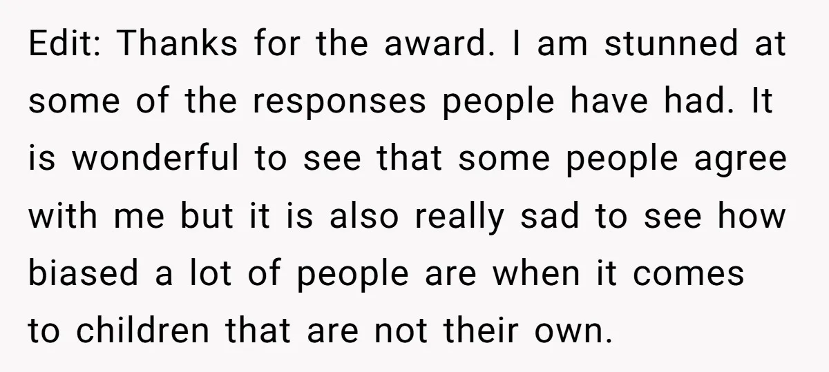 Edit: Thanks for the award. I am stunned at some of the responses people have had. It is wonderful to see that some people agree with me but it is...