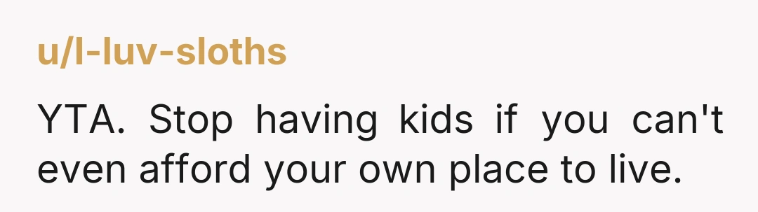 u/Mysterious_Luck4674 If you, your boyfriend or your kids are eating ANY good paid for by anyone else then YTA. You are already getting a free place to live. If your...