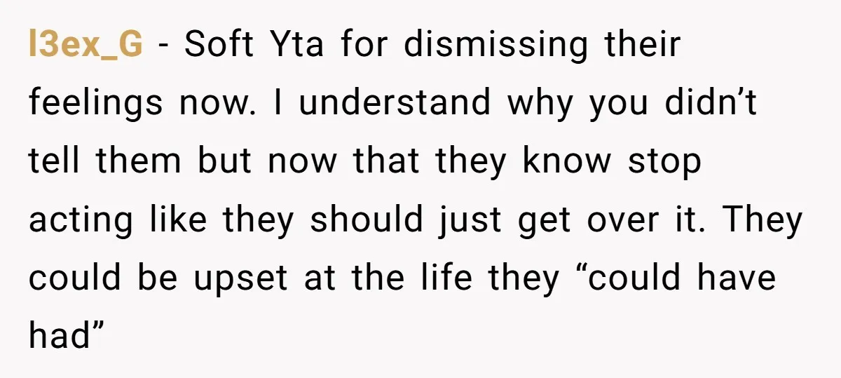 l3ex_G − Soft Yta for dismissing their feelings now. I understand why you didn’t tell them but now that they know stop acting like they should just get over it....