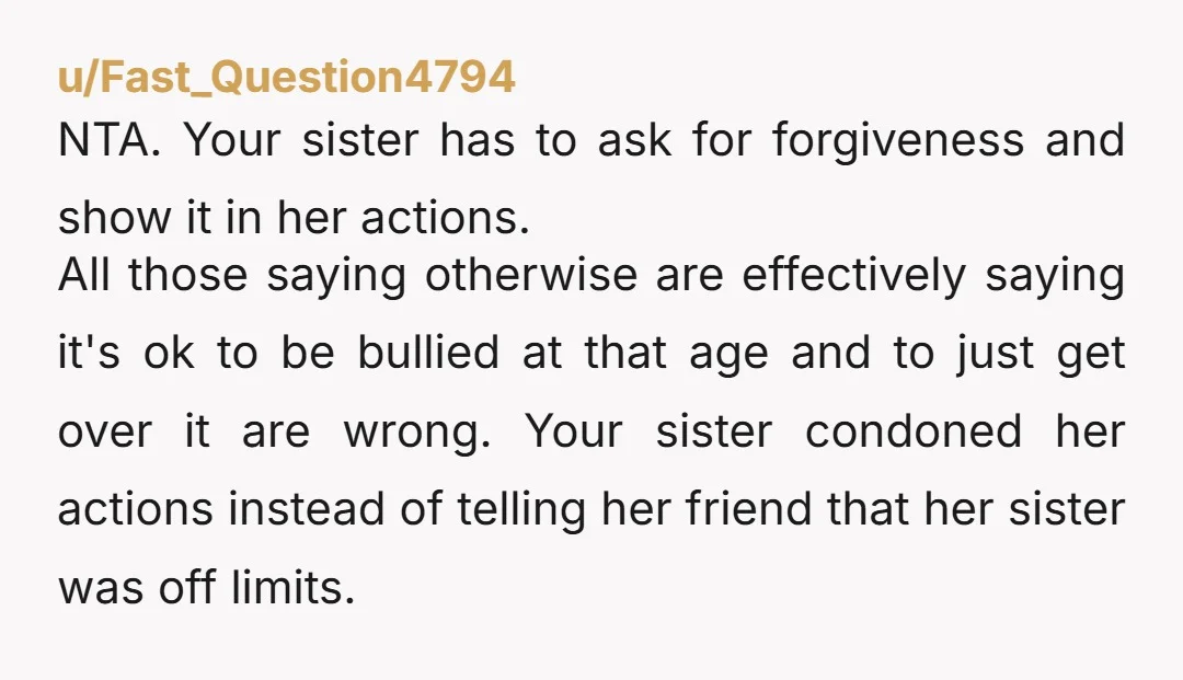 u/FairyFartDaydreams NTA tell them if they want to support sister she needs to go to therapy to figure out why she chooses to keep toxic people in her life. Tell...