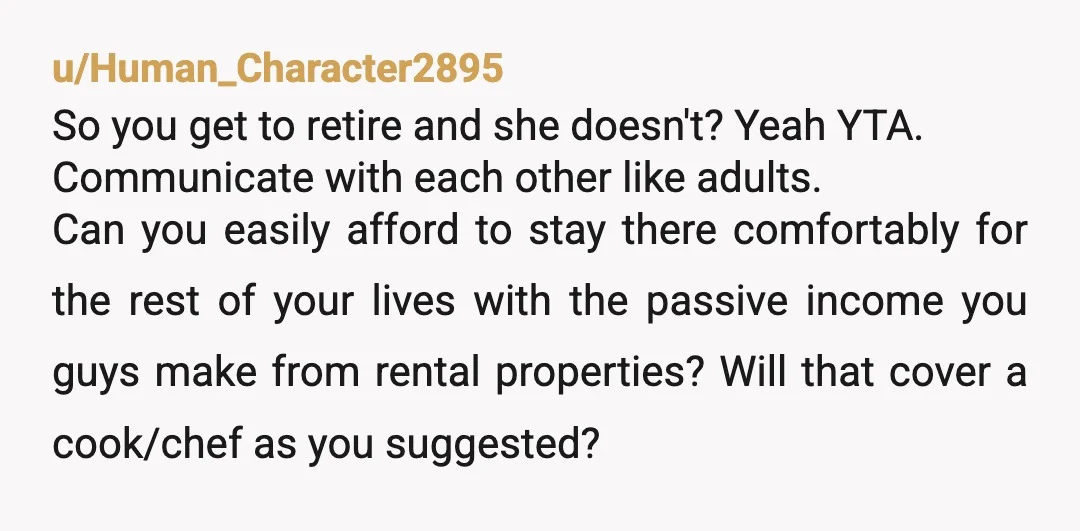 u/Ok-Group1251
ESH.
You both live in the house, you both should be cleaning and cooking.
You prefer home cooked meals? Make them.
You make your relationship sound transactional.