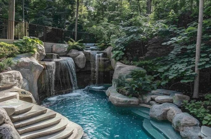 18 Stunning Natural Rock Pool Designs for a Serene Outdoor Oasis