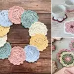 15 Decorative Flower Crochet Coasters