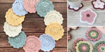 15 Decorative Flower Crochet Coasters