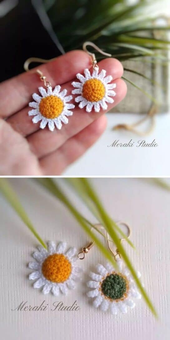 Beautiful Crochet Earrings – Free Patterns