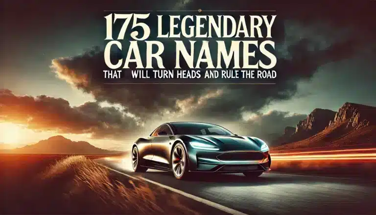 175 Legendary Car Names That Will Turn Heads and Rule the Road