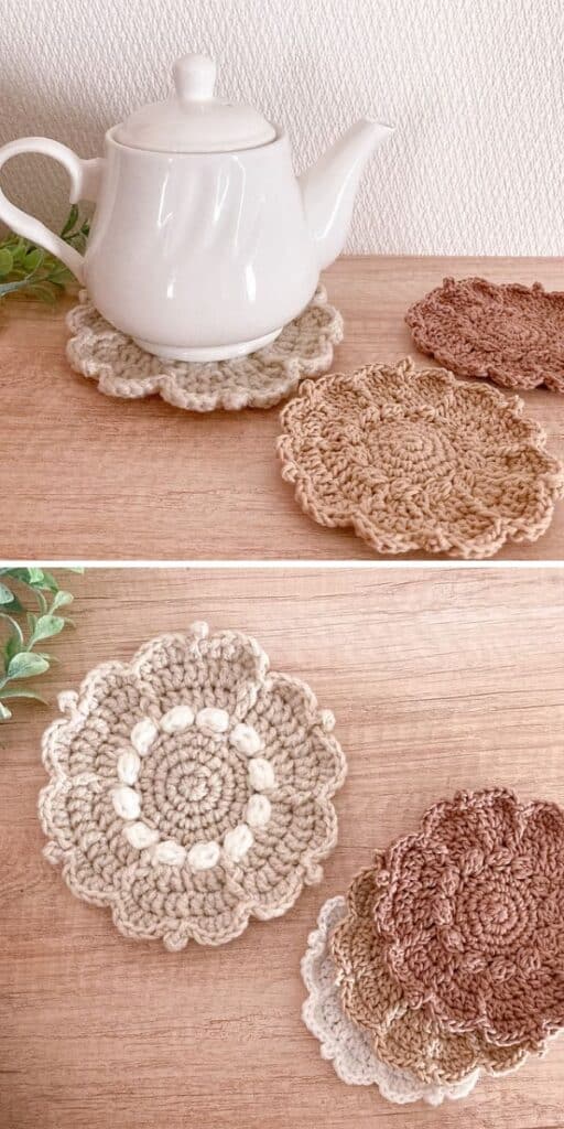 Elegant Flower Coaster