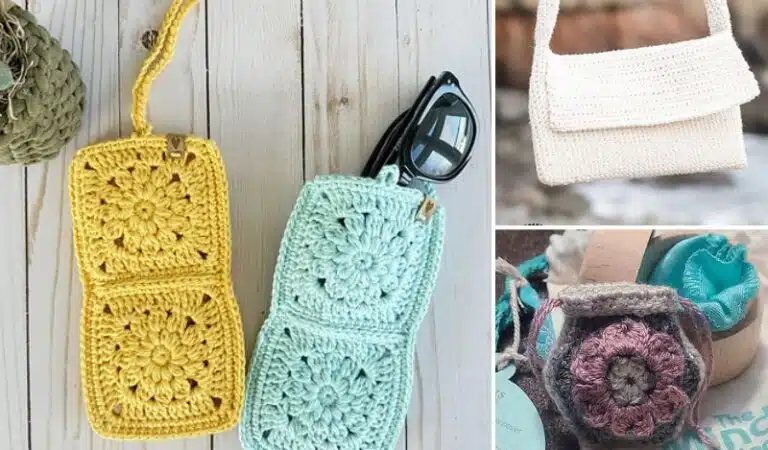 15 Adaptable Crochet Pouch Free Patterns for Storing Everything