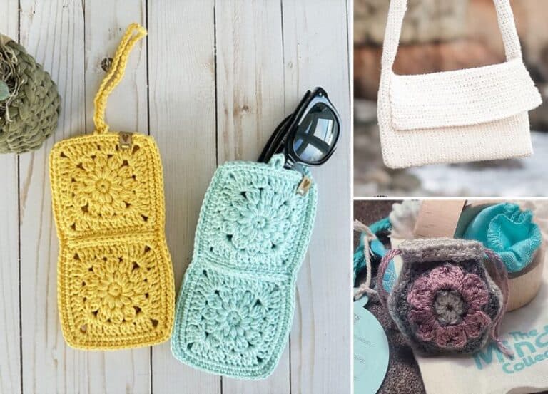 15 Adaptable Crochet Pouch Free Patterns for Storing Everything